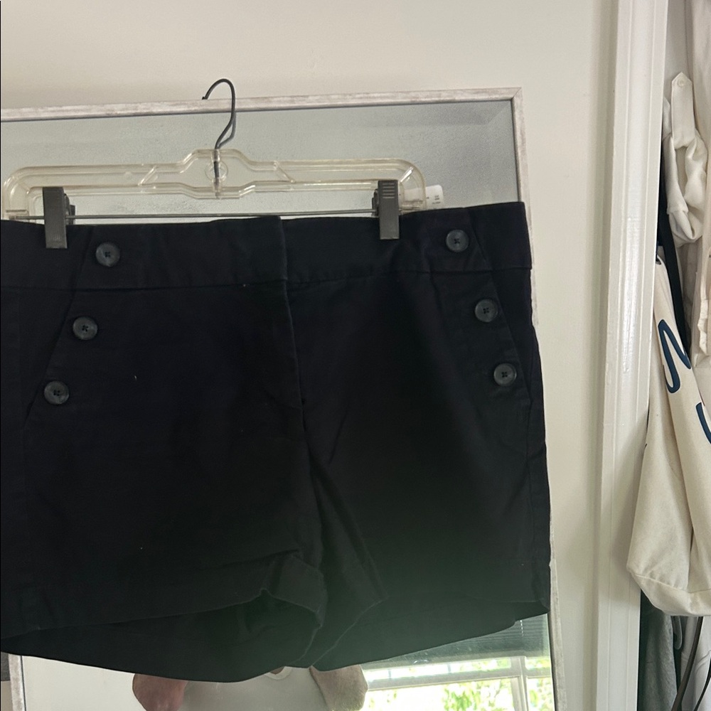 LOFT Navy Blue High Waist Sailor-Style Women's Shorts